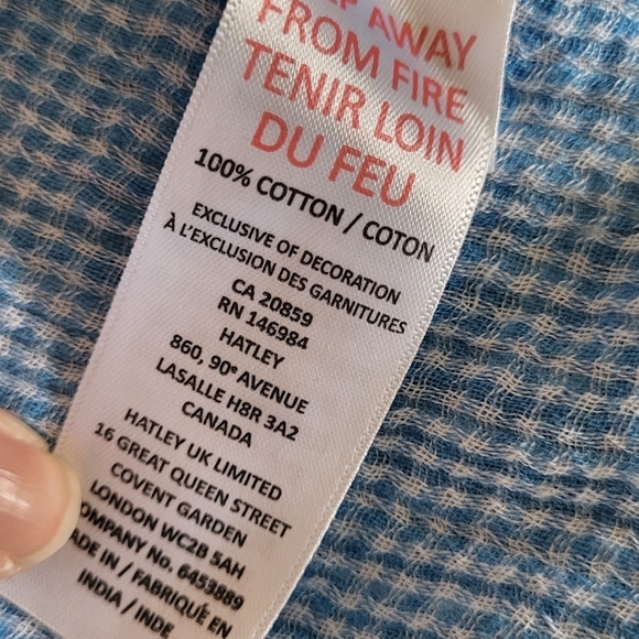 Hatley Gemma Storm Plaid Cotton Button-front Dress - Picture 9 of 9